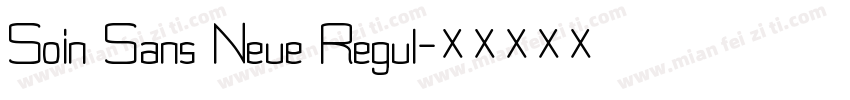 Soin Sans Neue Regul字体转换